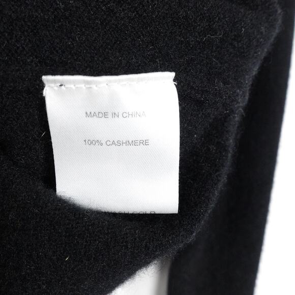 Fair Condition Quince Men’s Turtleneck Sweater Black Mongolian Cashmere Small - Picture 4 of 8